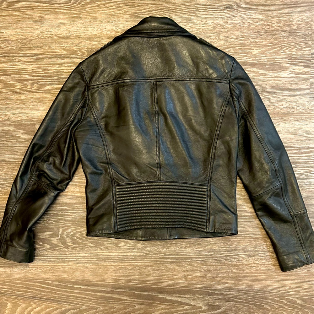 Lab London Genuine Lamb Leather biker jacket - Picture 5 of 8